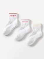 Athleta Everyday Quarter Crew Sock 3-Pack