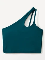 Transcend Asymmetrical Crop Sports Bra