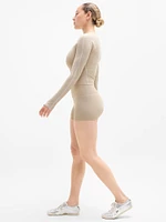 Transcend Contrast Stitch Top