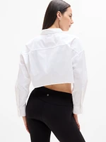Midday Ultra Cropped Poplin Shirt