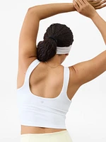 Transcend Square Neck Crop Sports Bra A-C