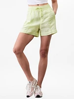 Retreat Linen Mid Rise 4" Short