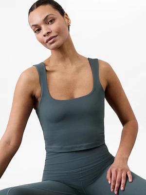 Transcend Square Neck Crop Sports Bra A-C