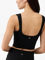 Transcend Square Neck Crop Sports Bra A-C