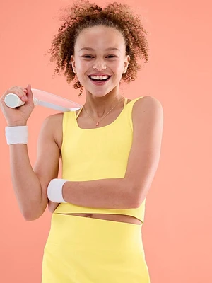 Athleta Girl Rise Above Rib Crop Tank
