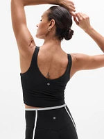 Transcend Tipped V Crop Sports Bra A-C