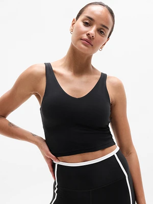 Transcend Tipped V Crop Sports Bra A-C