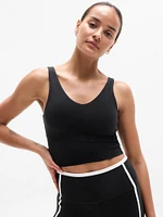 Transcend Tipped V Crop Sports Bra A-C