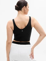 Transcend Tipped V Crop Sports Bra A-C