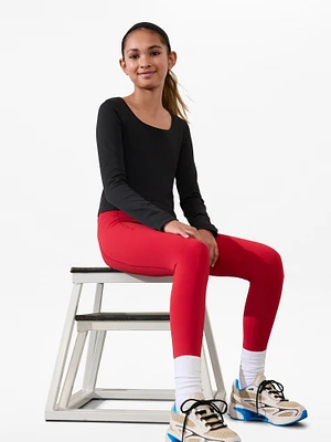 Athleta Girl Rise Above Rib Crop Top