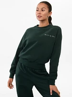 Power of She Embroidered Crew Sweatshirt