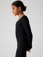 Athleta Girl Rise Above Rib Crop Top