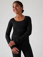 Athleta Girl Rise Above Rib Crop Top