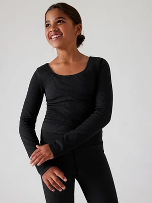 Athleta Girl Rise Above Rib Crop Top