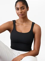 Transcend Square Neck Crop Sports Bra A-C