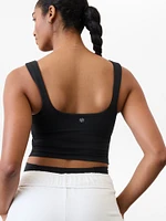 Transcend Square Neck Crop Sports Bra A-C