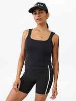 Transcend Square Neck Crop Sports Bra A-C