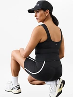 Transcend Square Neck Crop Sports Bra A-C