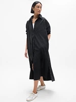 Drift Poplin Long Shirt Dress