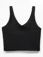 Transcend Tipped V Crop Sports Bra A-C