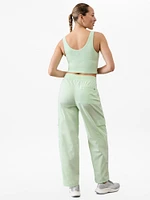 Cascade High Rise Cargo Poplin Pant