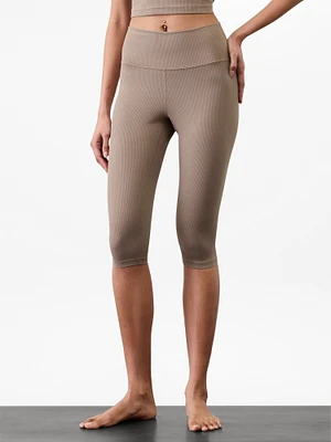 Transcend High Rise Rib Crop Legging