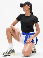 Signature Rib Crop Tee