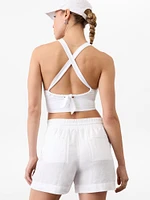 Retreat Linen Mid Rise 4" Short