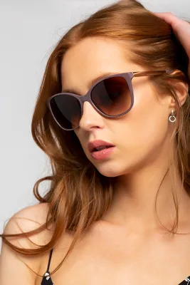 Pantos Sunglasses with Metal Arms