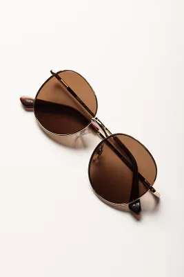 Round Metal Frame Sunglasses