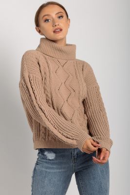 Chenille Cable Knit Turtleneck Sweater