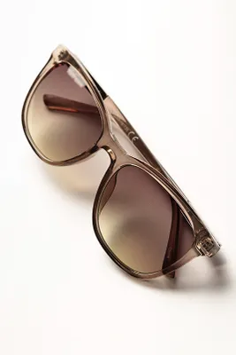 Opaque Wayfarer Sunglasses with Rhinestone Detail