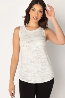 Space Dye Ribbed Tank with Pocket