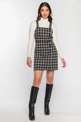 Plaid Jacquard Bodycon Dress