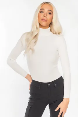 Ribbed Long Sleeve Turtleneck