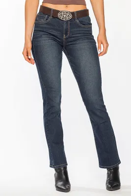 WallFlower Bootcut Jean with Rhinestone Belt