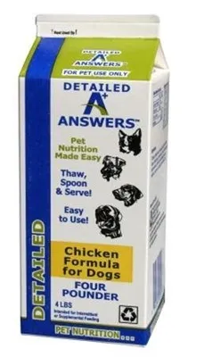 Answers - Frozen Dog Food - Detailed Chicken Pounder