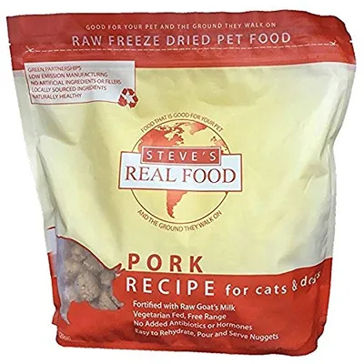 Steve's Real Food - Freeze-Dried Dog Food - Pork Nuggets