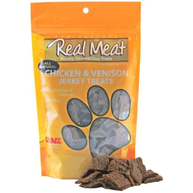  Real Meat Venison Jerky Dog Treats (12 oz) : Pet