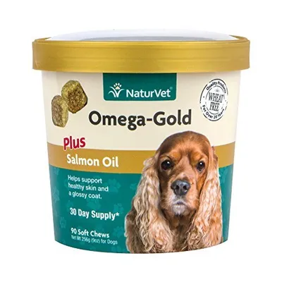 NaturVet - Dog Soft Chew - Omega Gold Plus Salmon Oil
