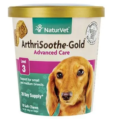 NaturVet - Dog Hip & Joint Soft Chews - ArthriSoothe Gold Level 3