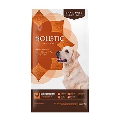Holistic Select - Dog Food - Weight Management Chicken Meal & Peas