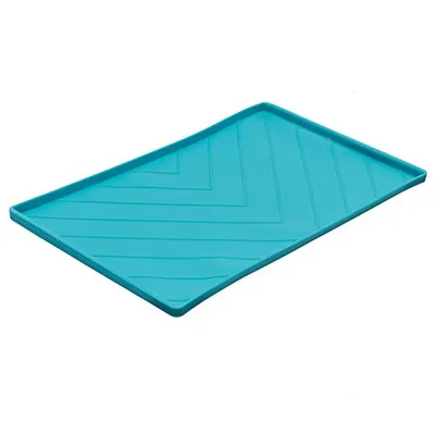 Messy Mutts - Pet Food Mat - Blue