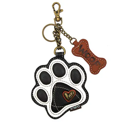 Chala - Keychain - Paw Print Black