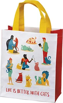 Primitives by Kathy - Daily Tote - Life is Better with Cats