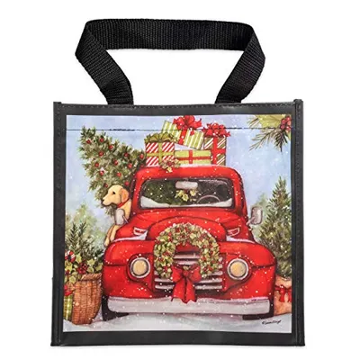 Brownlow Gifts - Tote - Red Christmas Truck