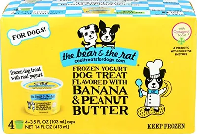 Bear & Rat - Dog Treat - Peanut Butter Banana Frozen Yogurt