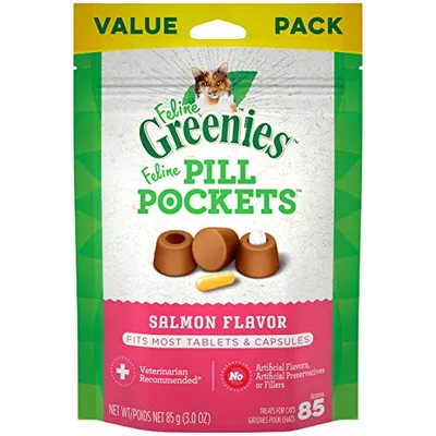 Greenies - Cat Treats - Pill Pockets - Salmon