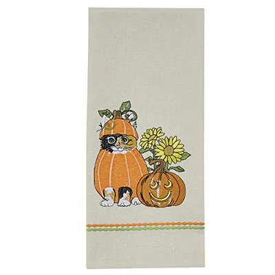Park Designs  - Hand Towel - Pumpkin & Kitty