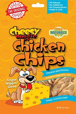 Chip's Naturals - Dog Treats - Cheesy Chicken Chips